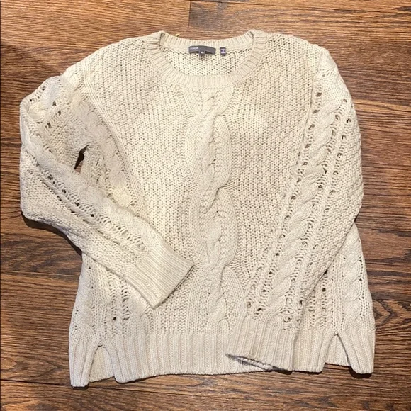 Vince cable knit wool sweater